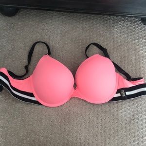 Pink Victoria’s Secret bra